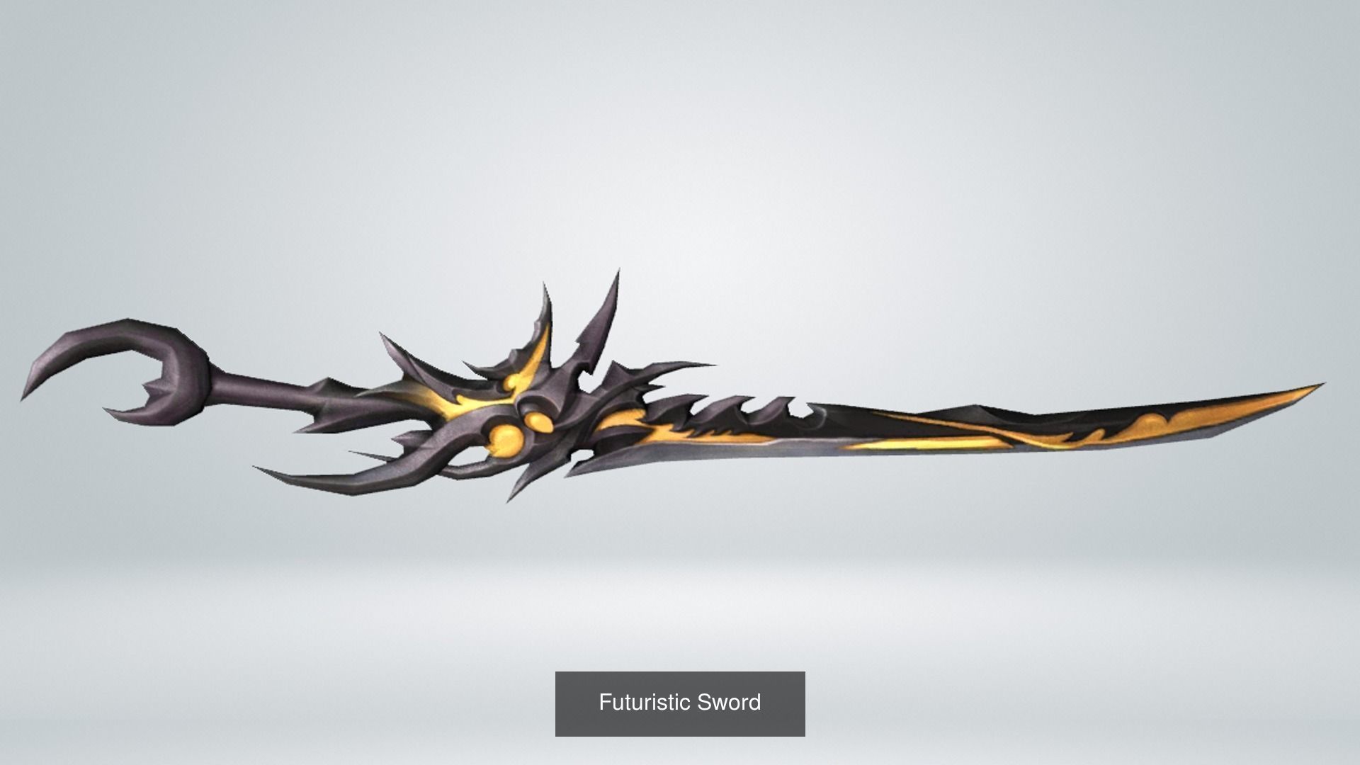16 piece Sword Pack 3D Model Collection_11
