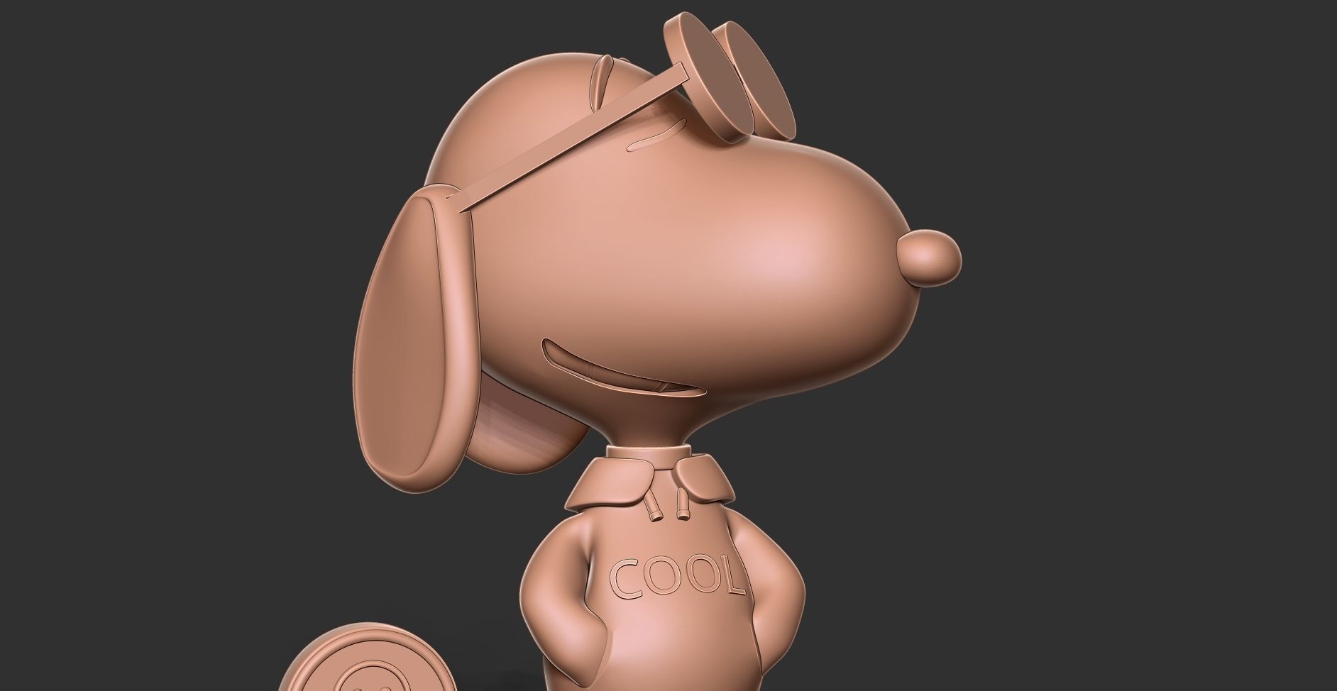 Cool Snoopy Dog 3D print model_9