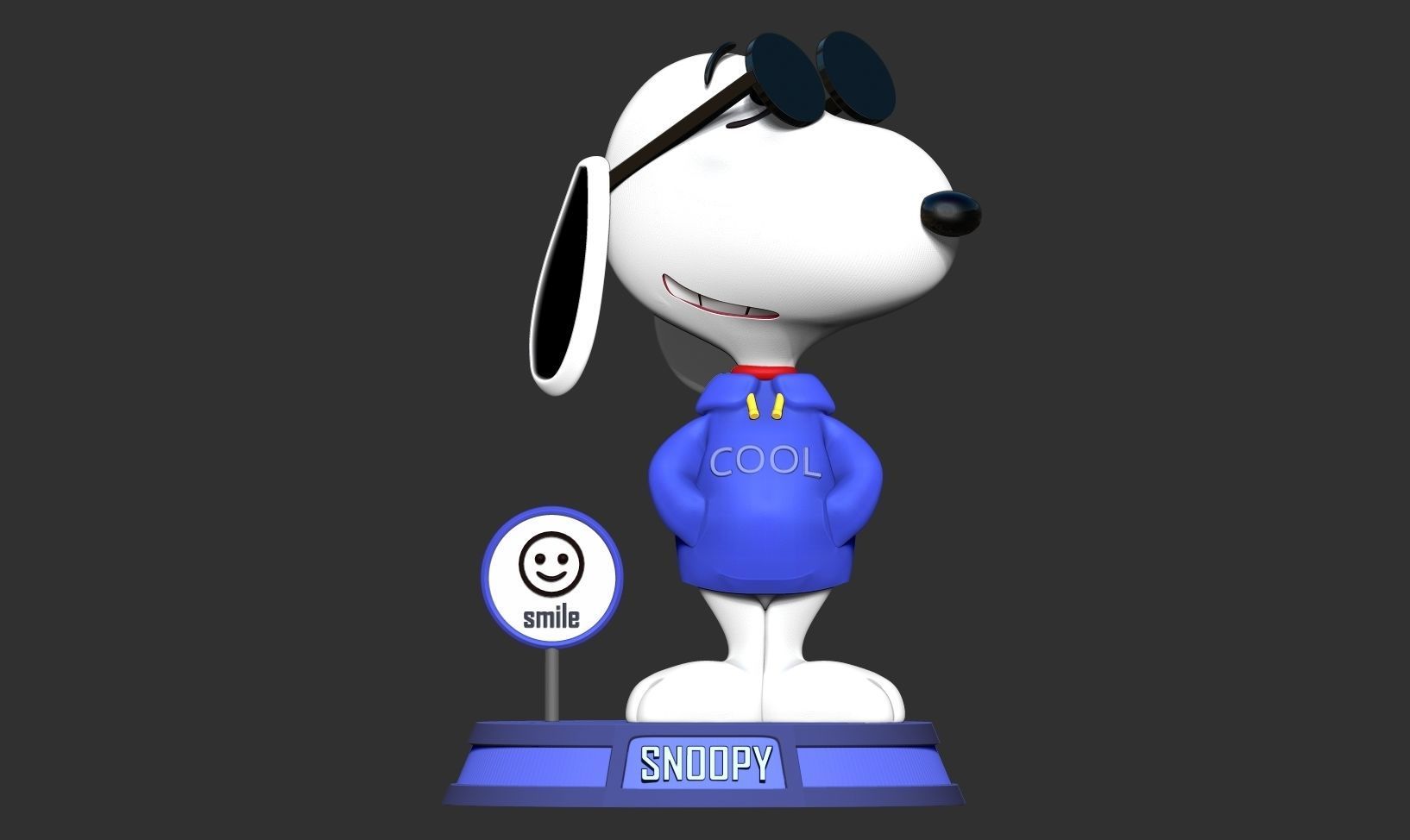 Cool Snoopy Dog 3D print model_11