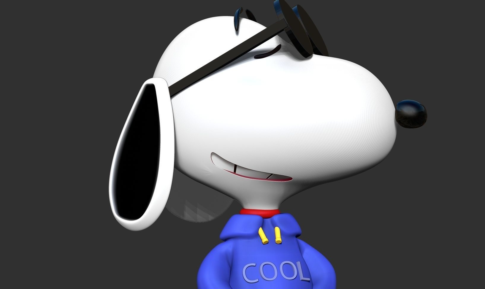 Cool Snoopy Dog 3D print model_5