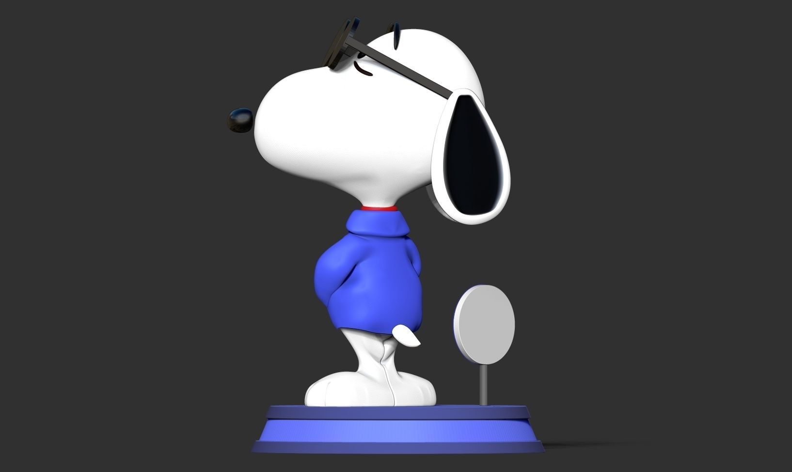 Cool Snoopy Dog 3D print model_13