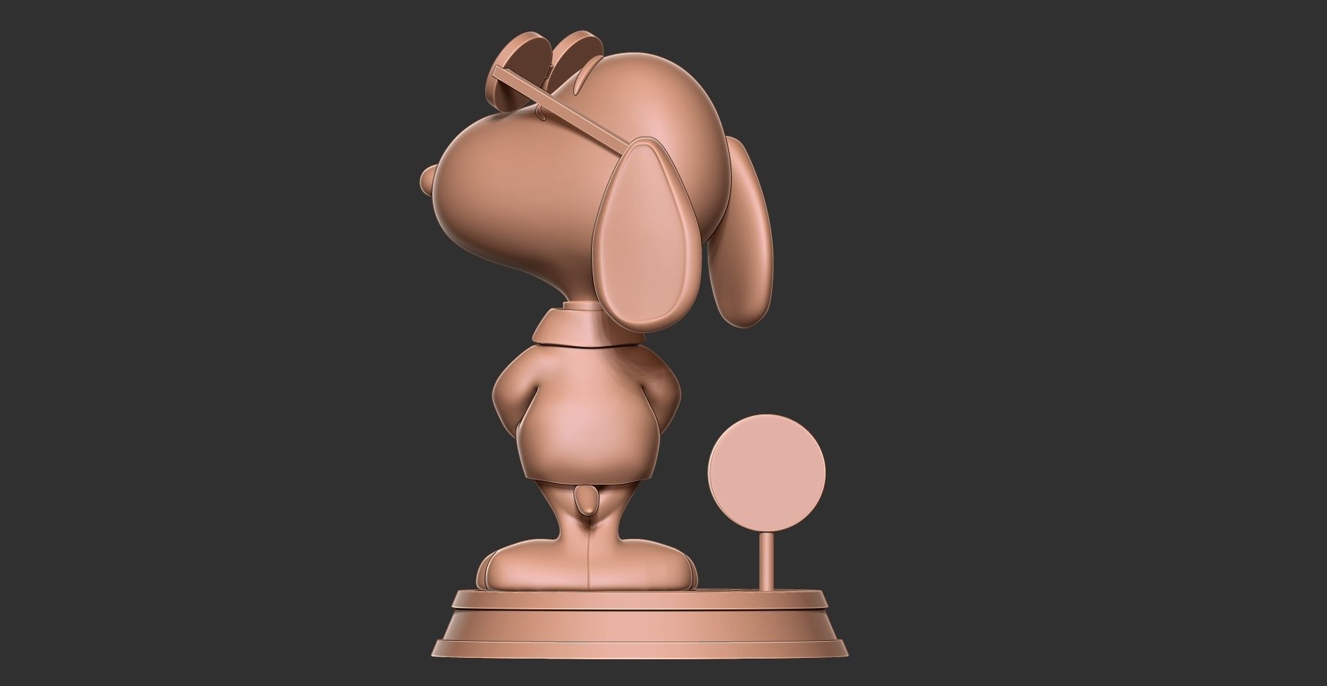 Cool Snoopy Dog 3D print model_10