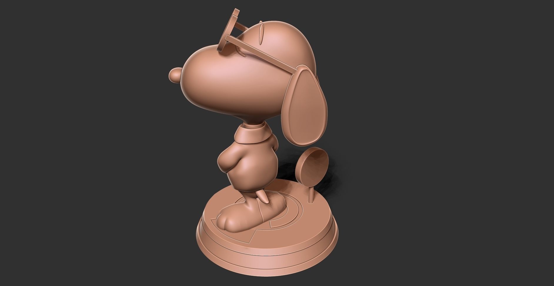 Cool Snoopy Dog 3D print model_20