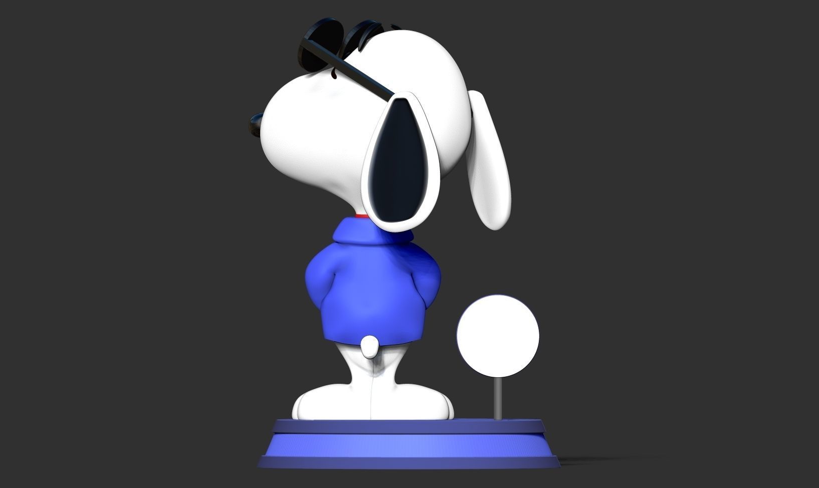 Cool Snoopy Dog 3D print model_7