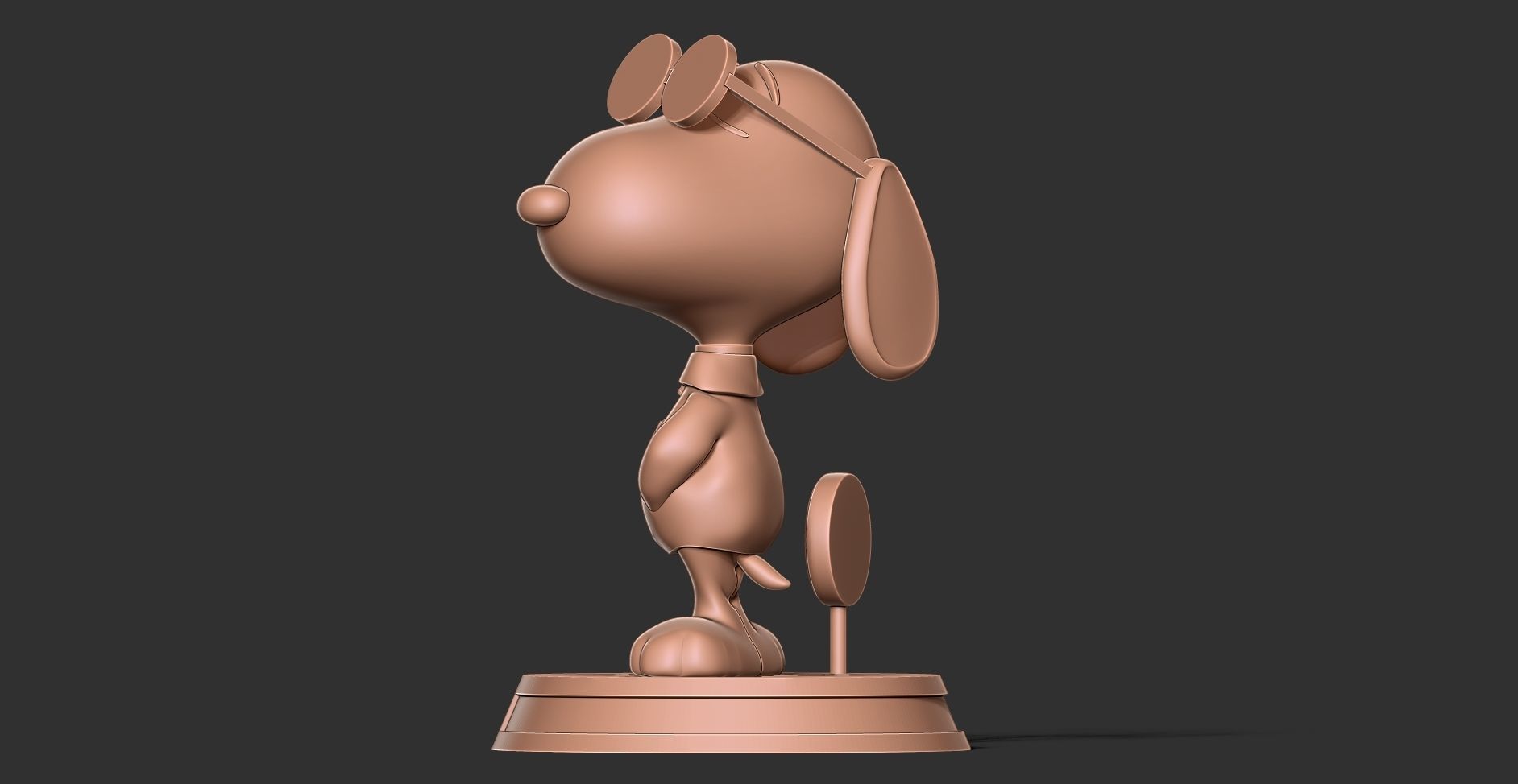 Cool Snoopy Dog 3D print model_14