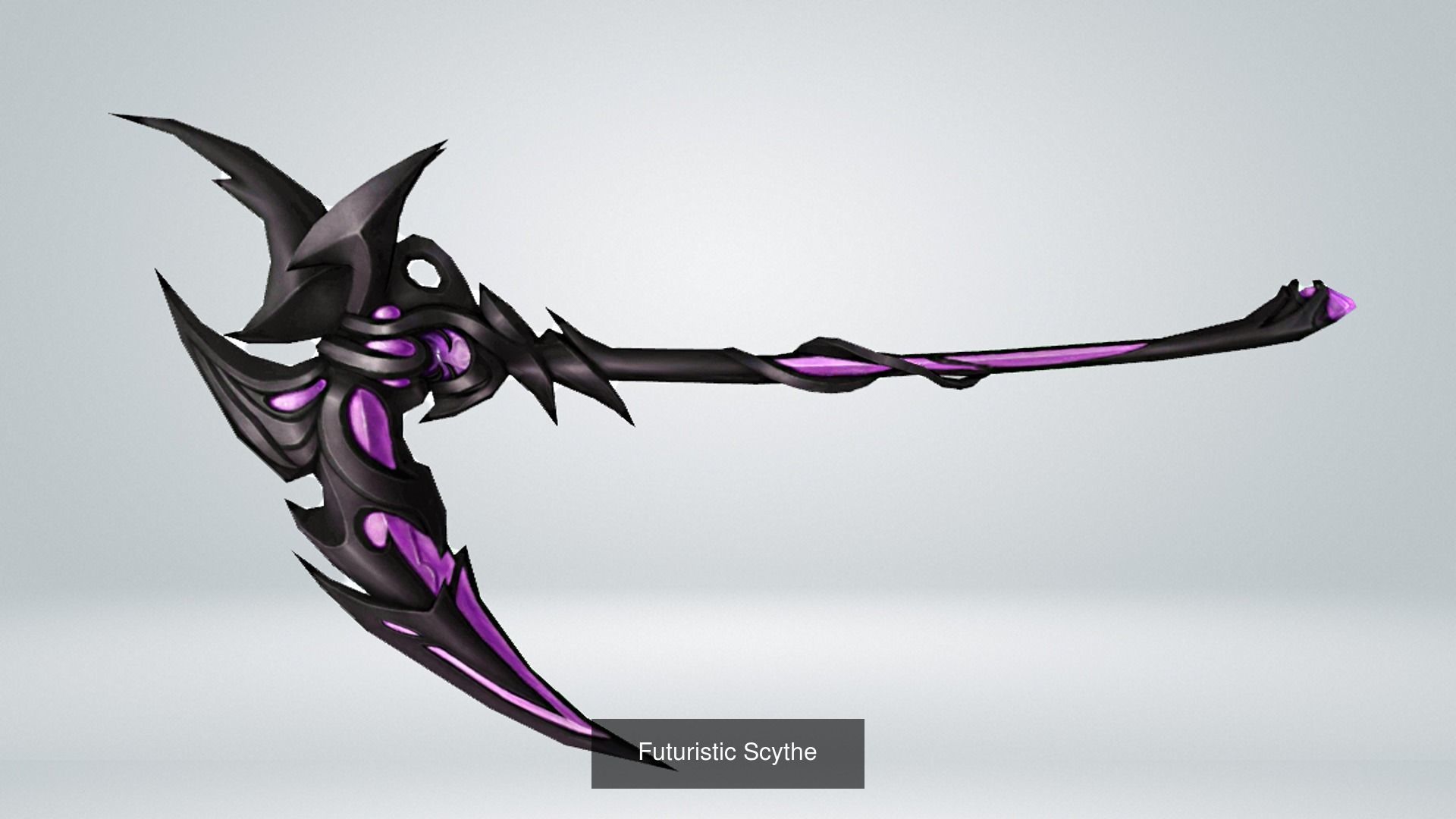 16 Piece Scythe Weapon Pack 3D Model Collection_12