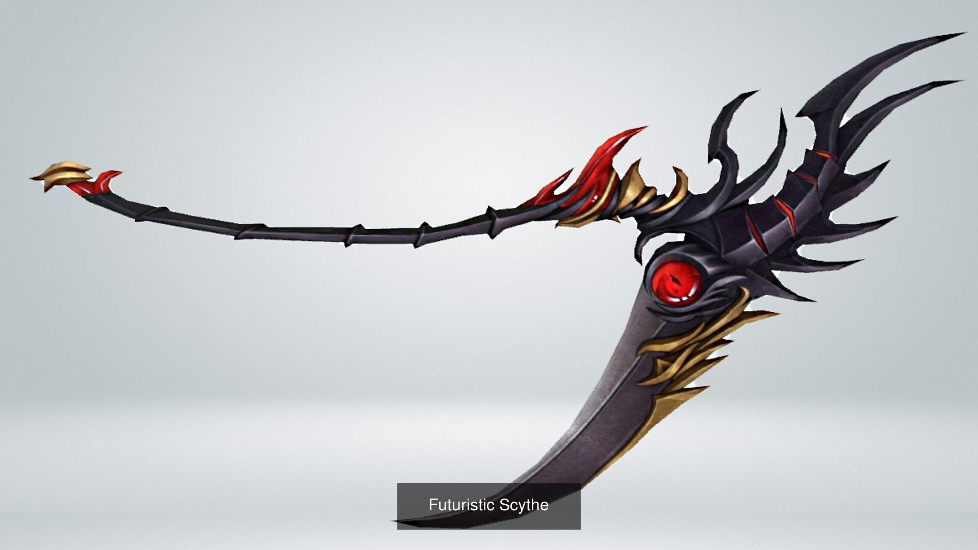 16 Piece Scythe Weapon Pack 3D Model Collection_13