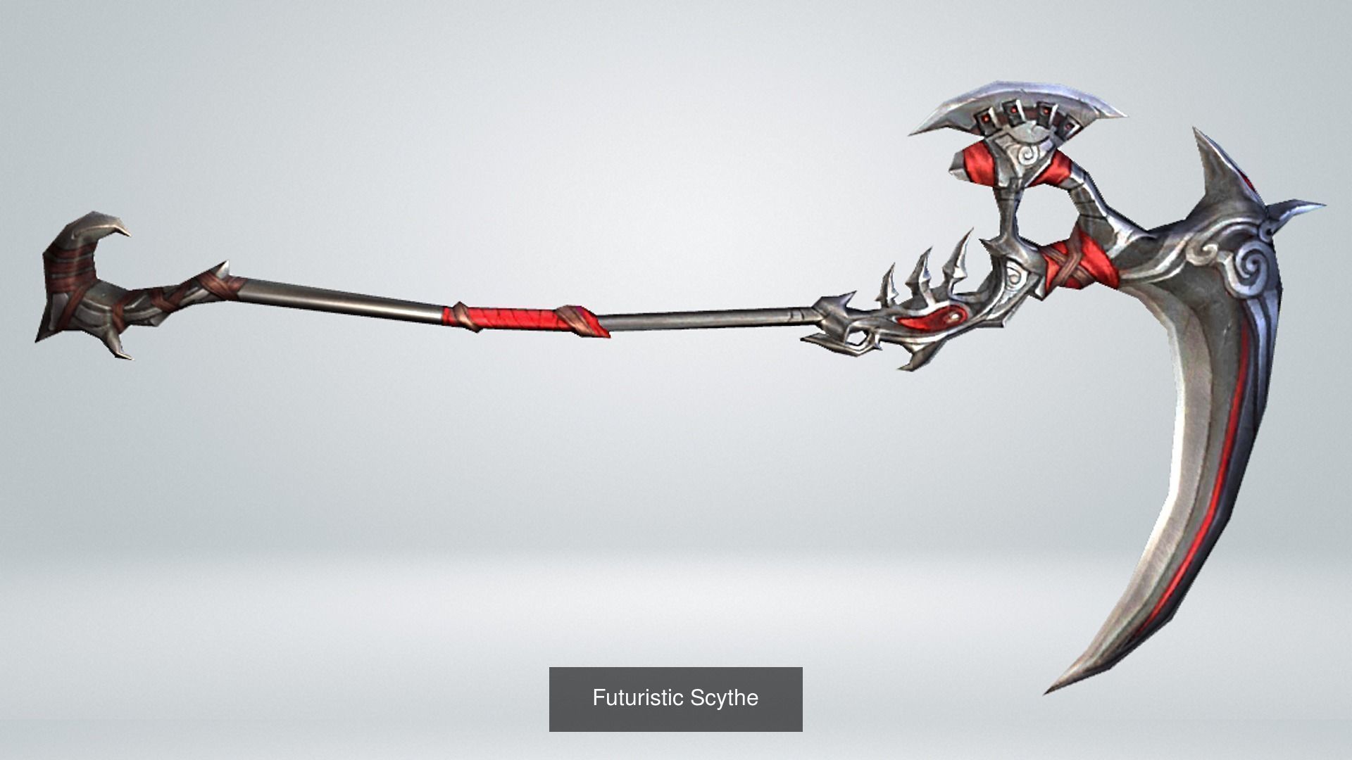 16 Piece Scythe Weapon Pack 3D Model Collection_6
