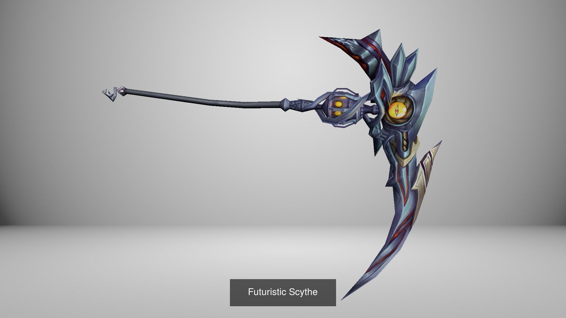 16 Piece Scythe Weapon Pack 3D Model Collection_7