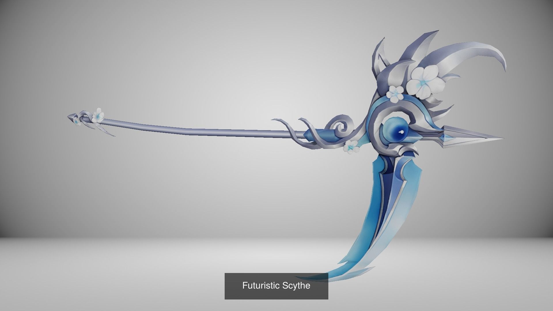 16 Piece Scythe Weapon Pack 3D Model Collection_14