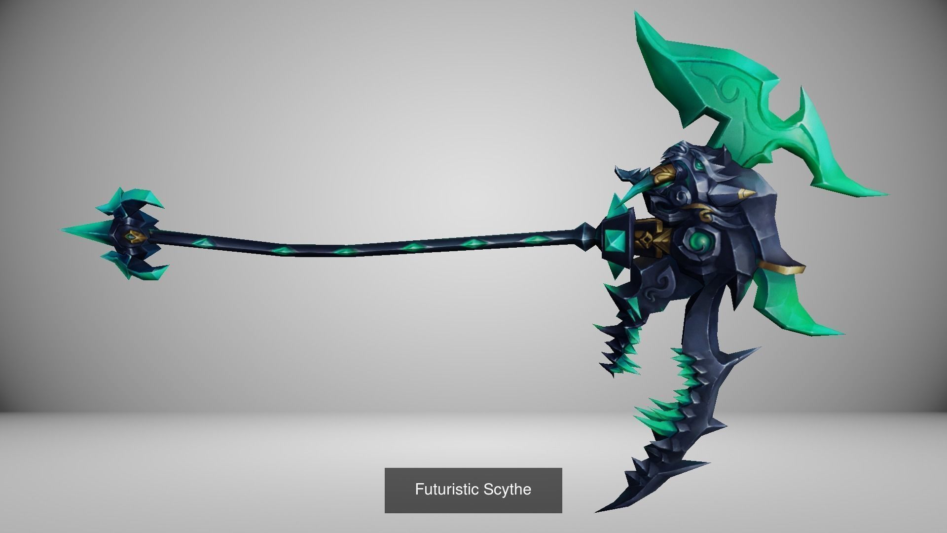 16 Piece Scythe Weapon Pack 3D Model Collection_9