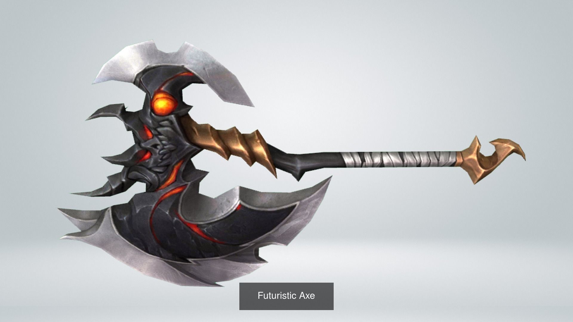 11 Piece Axe Pack 3D Model Collection_7