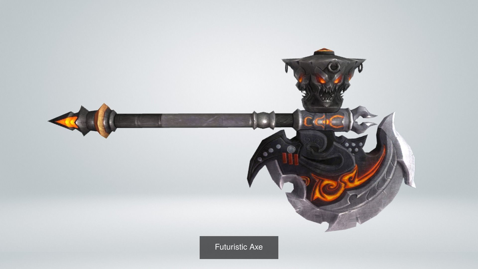 11 Piece Axe Pack 3D Model Collection_4