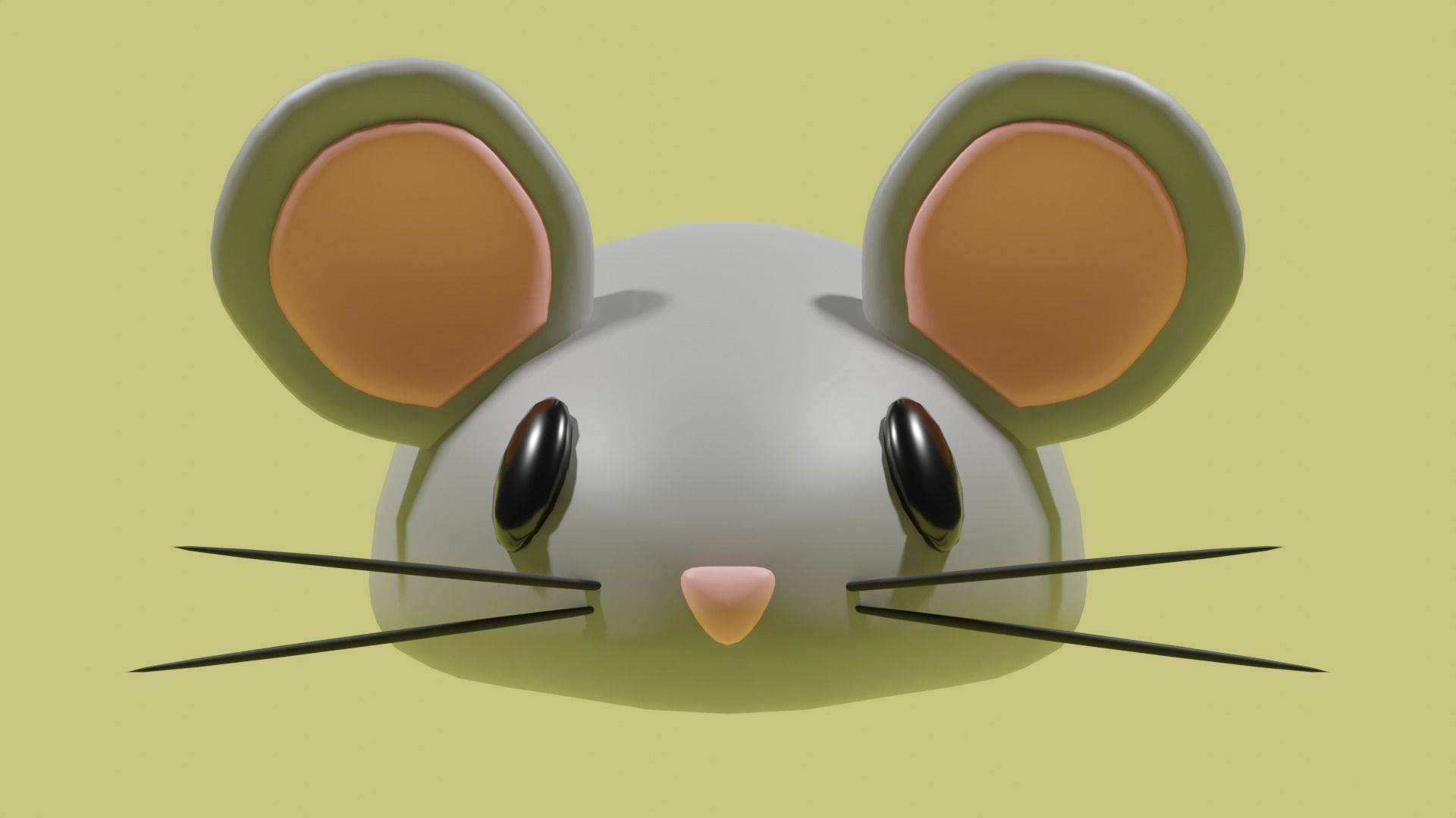 mouse cute 3D model 3D model_2