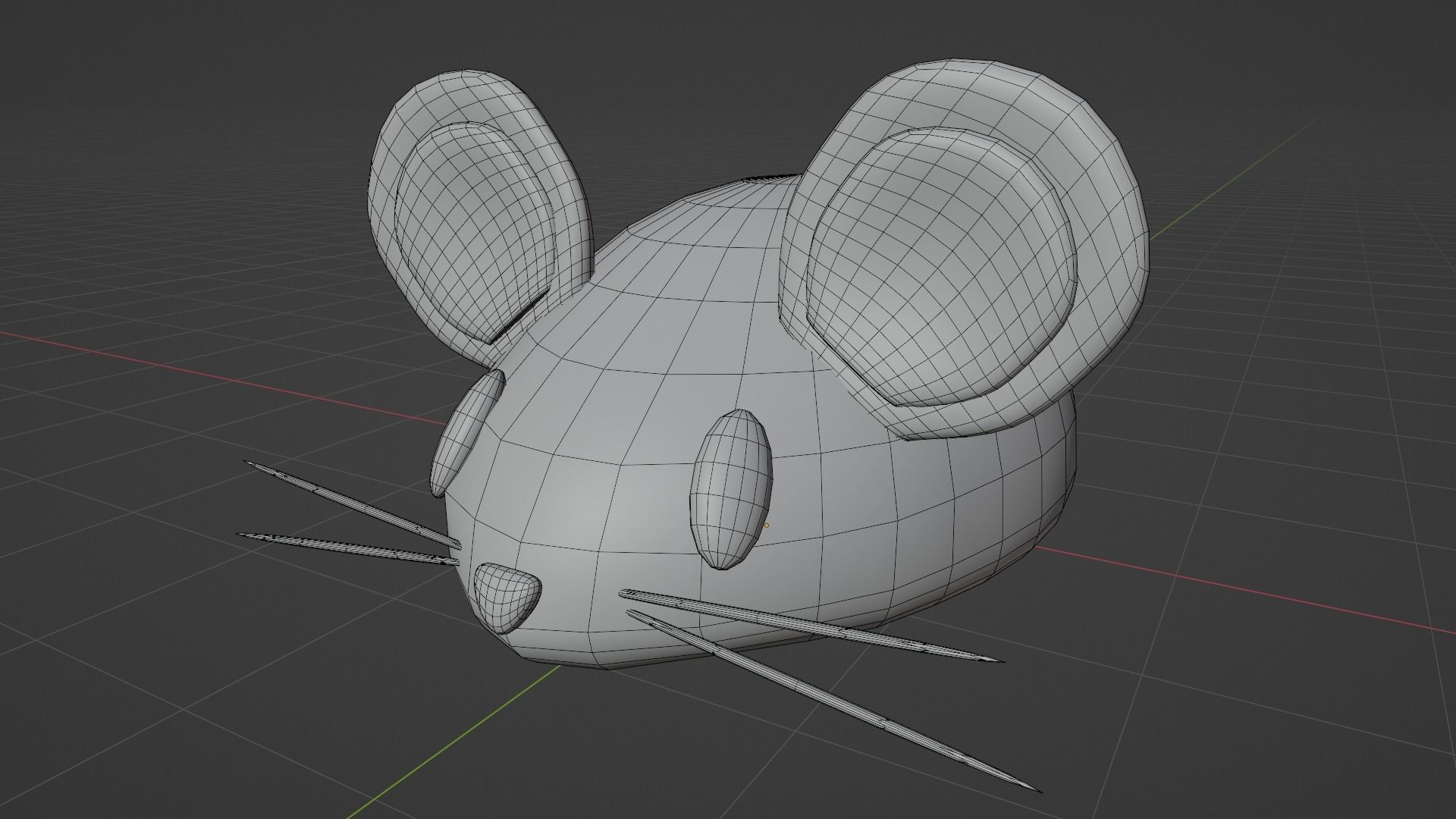 mouse cute 3D model 3D model_1