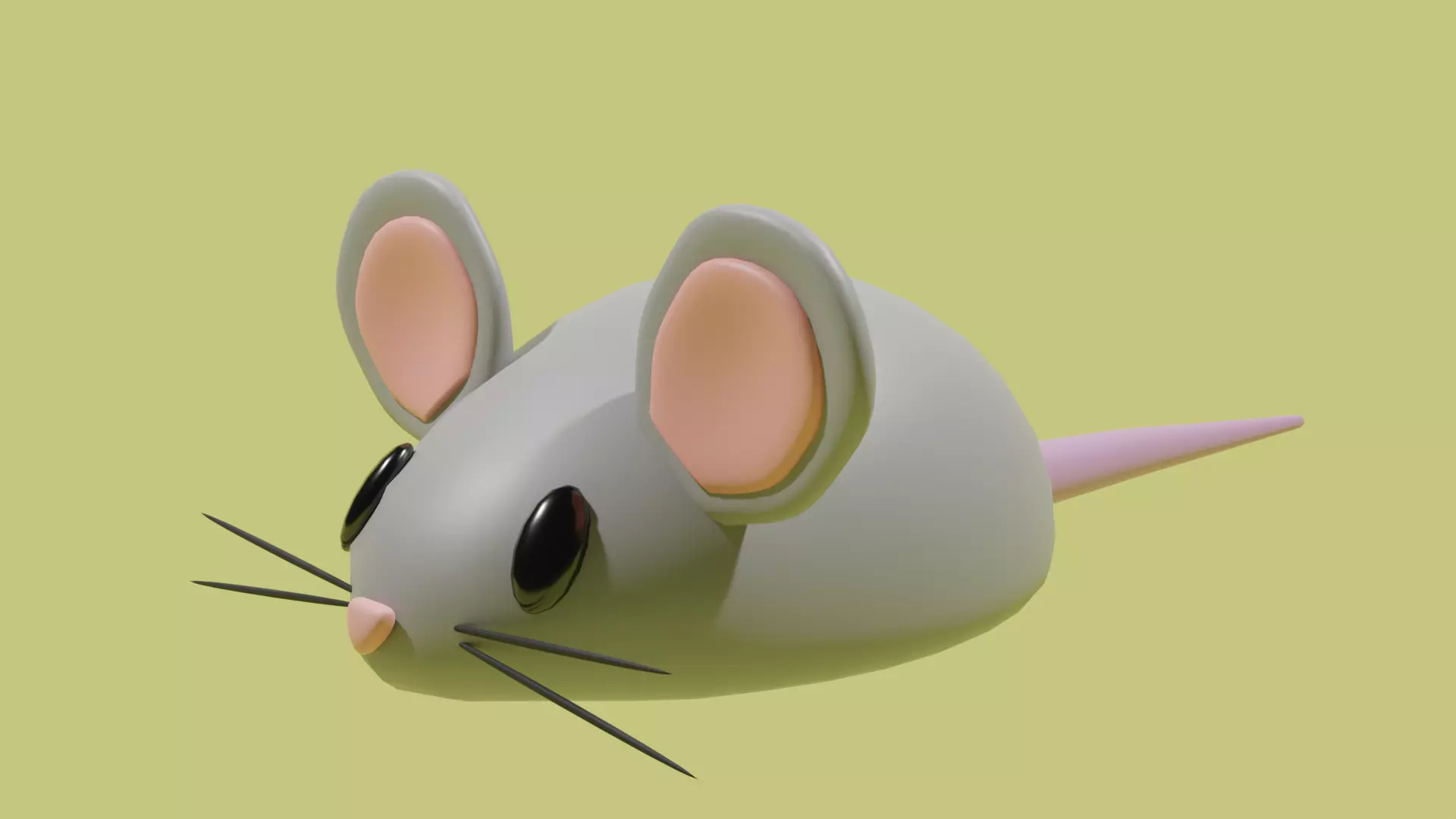 mouse cute 3D model 3D model_0