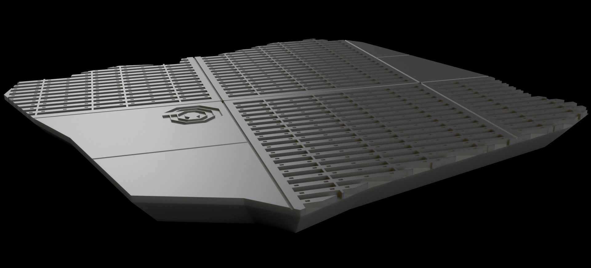 Base for Robocain from Robocop 2 by moderoid 3D print model_3