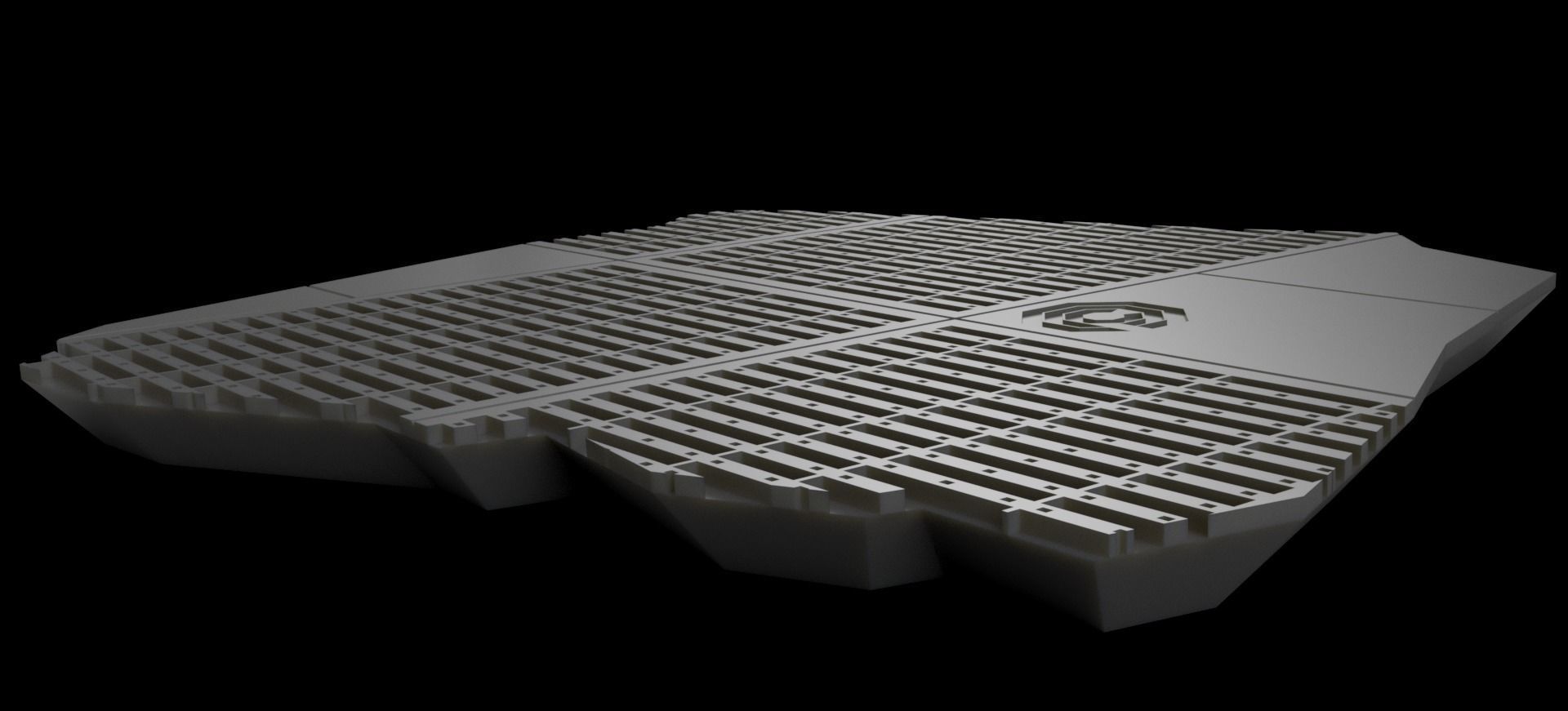 Base for Robocain from Robocop 2 by moderoid 3D print model_2