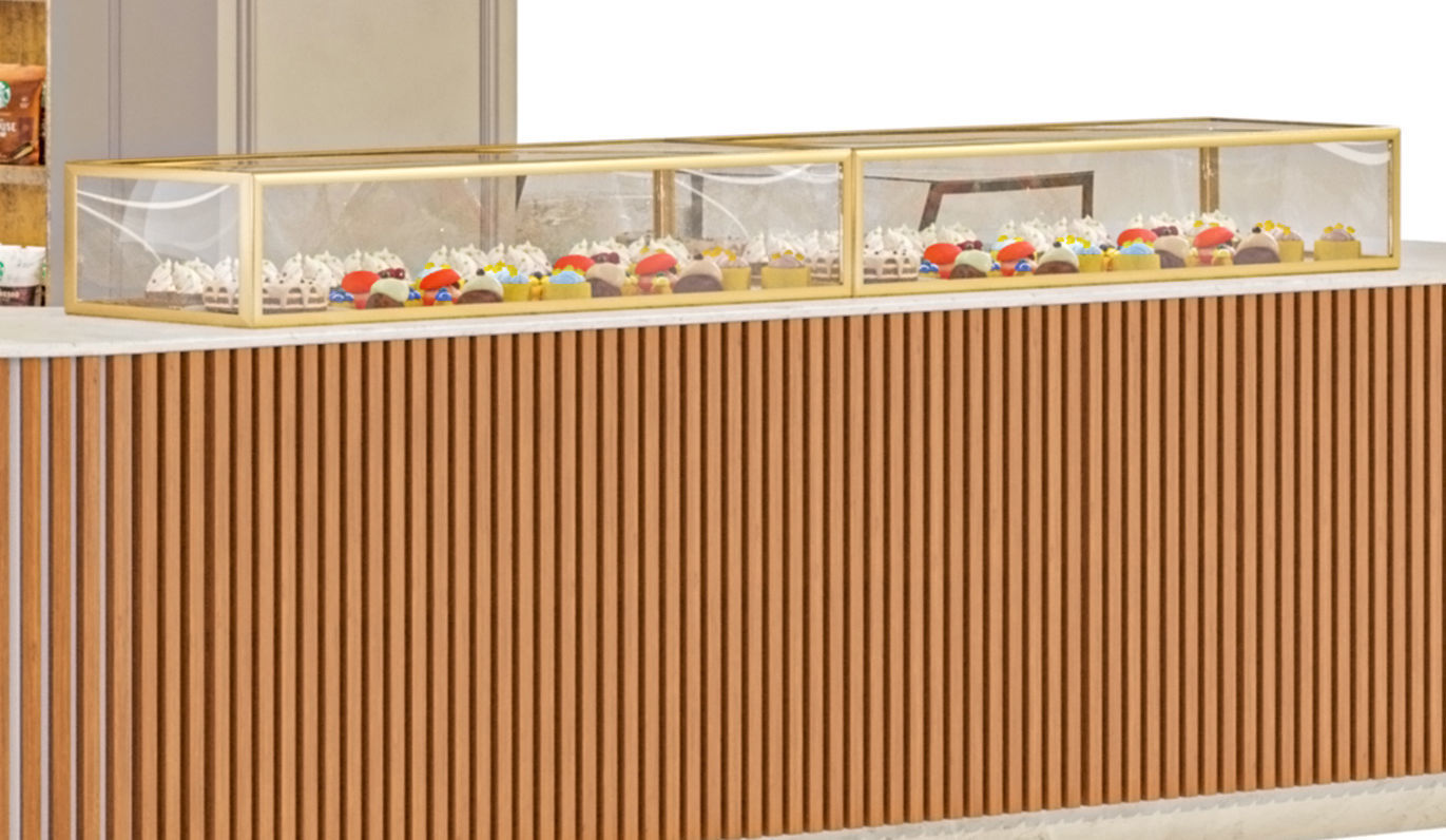 Coffee point with dessert display 3D model_4