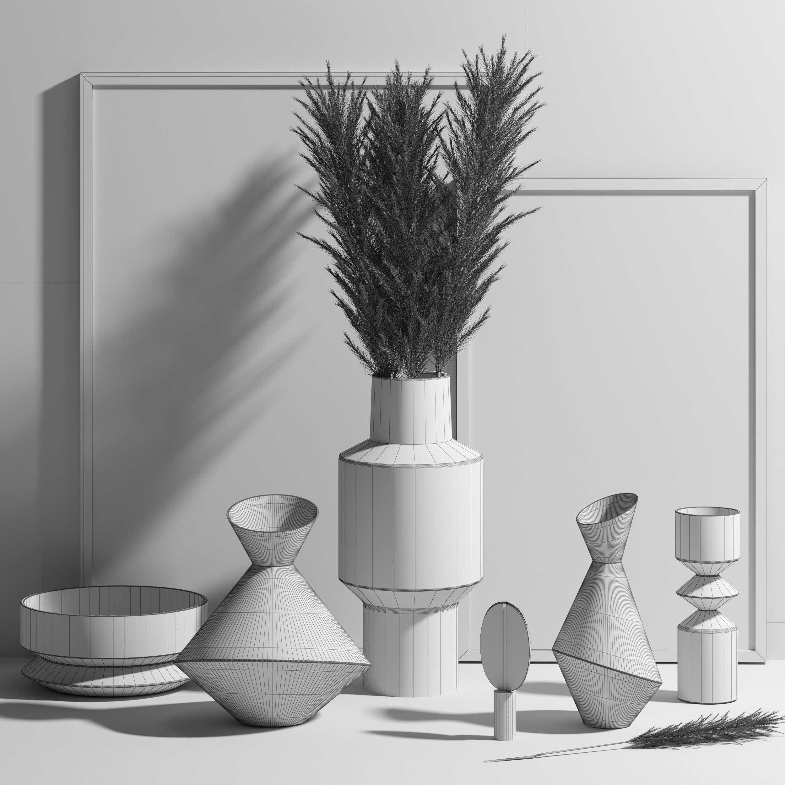 Decorative set1 3D model_3