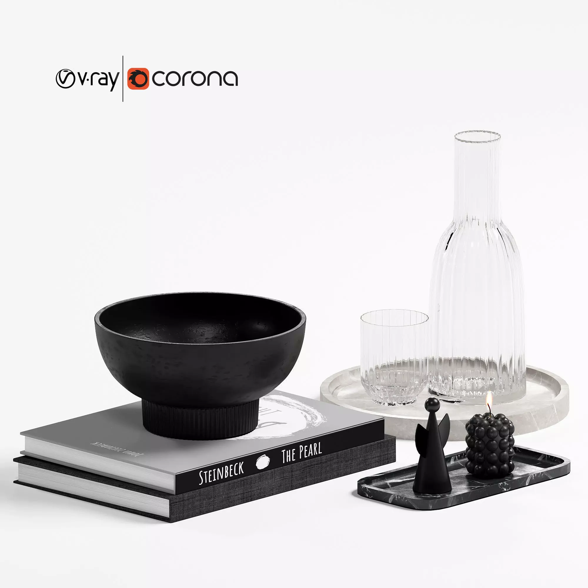 Decorative set 2 3D model_0