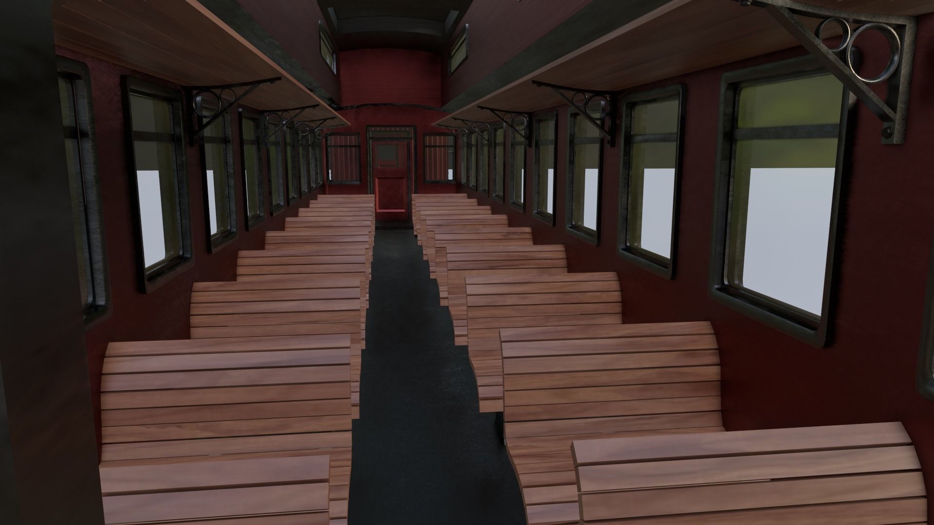 Steam Train - Rigged Low-poly 3D model_18