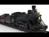 Steam Train - Rigged Low-poly 3D model_1