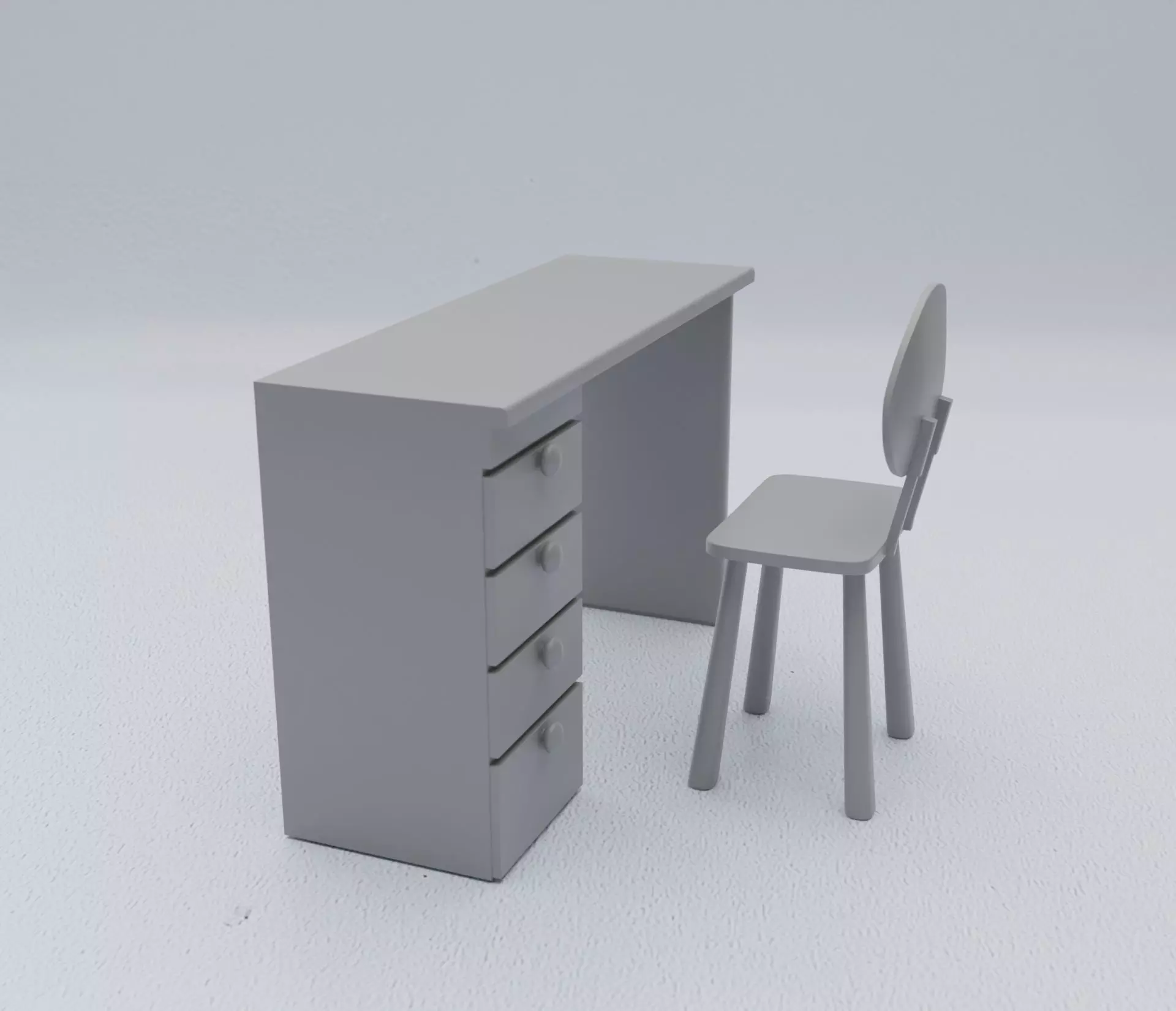 WOOD DESK 3D print model