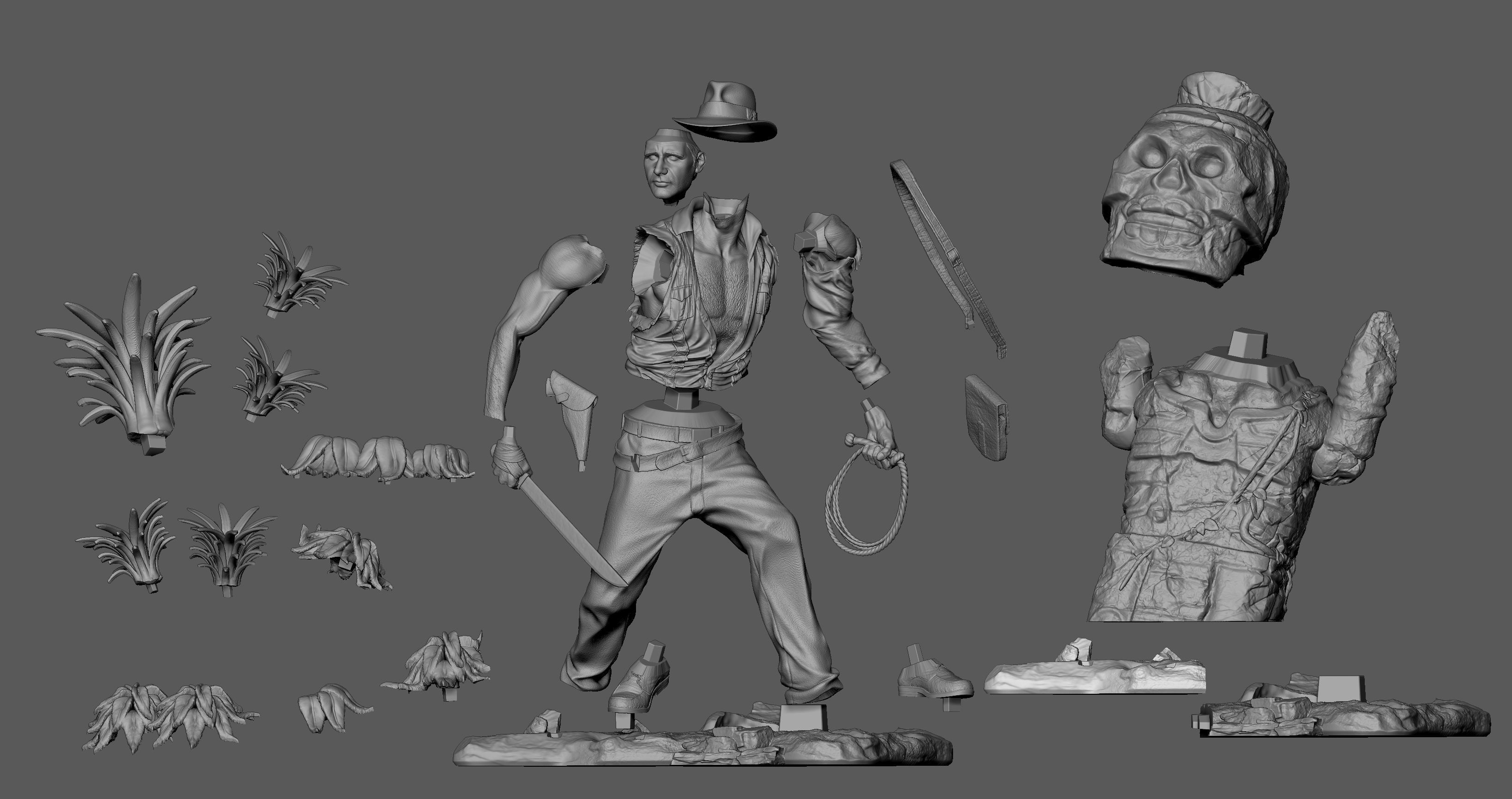 Indiana Jones 3D print model_6