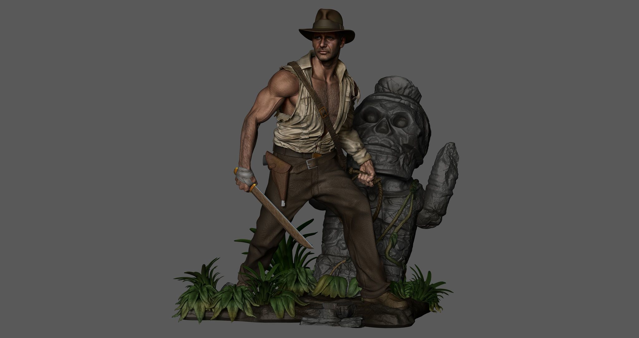 Indiana Jones 3D print model_2