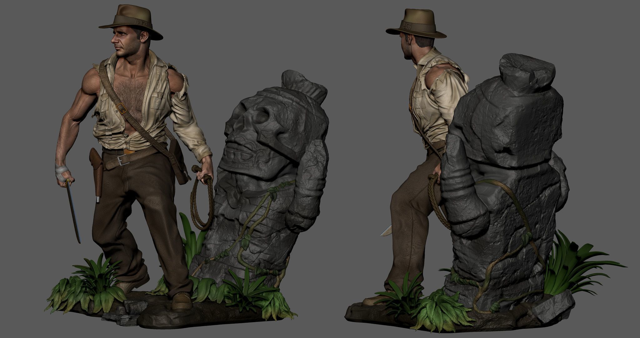 Indiana Jones 3D print model_4