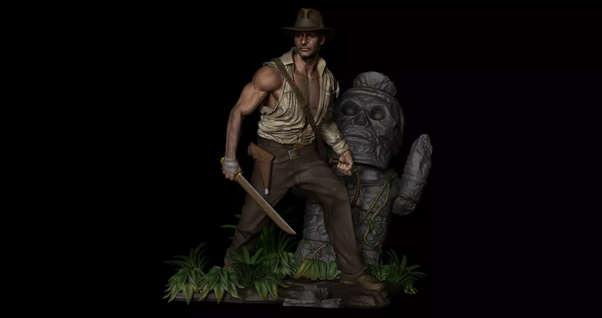 Indiana Jones 3D print model_0