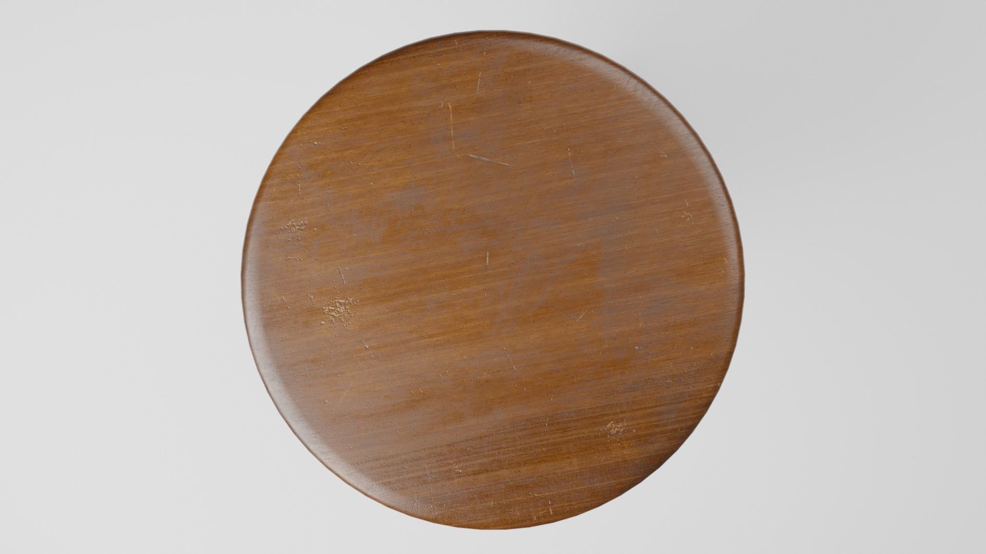 Wooden decor table 3D model_2