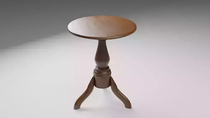 Wooden decor table 3D model
