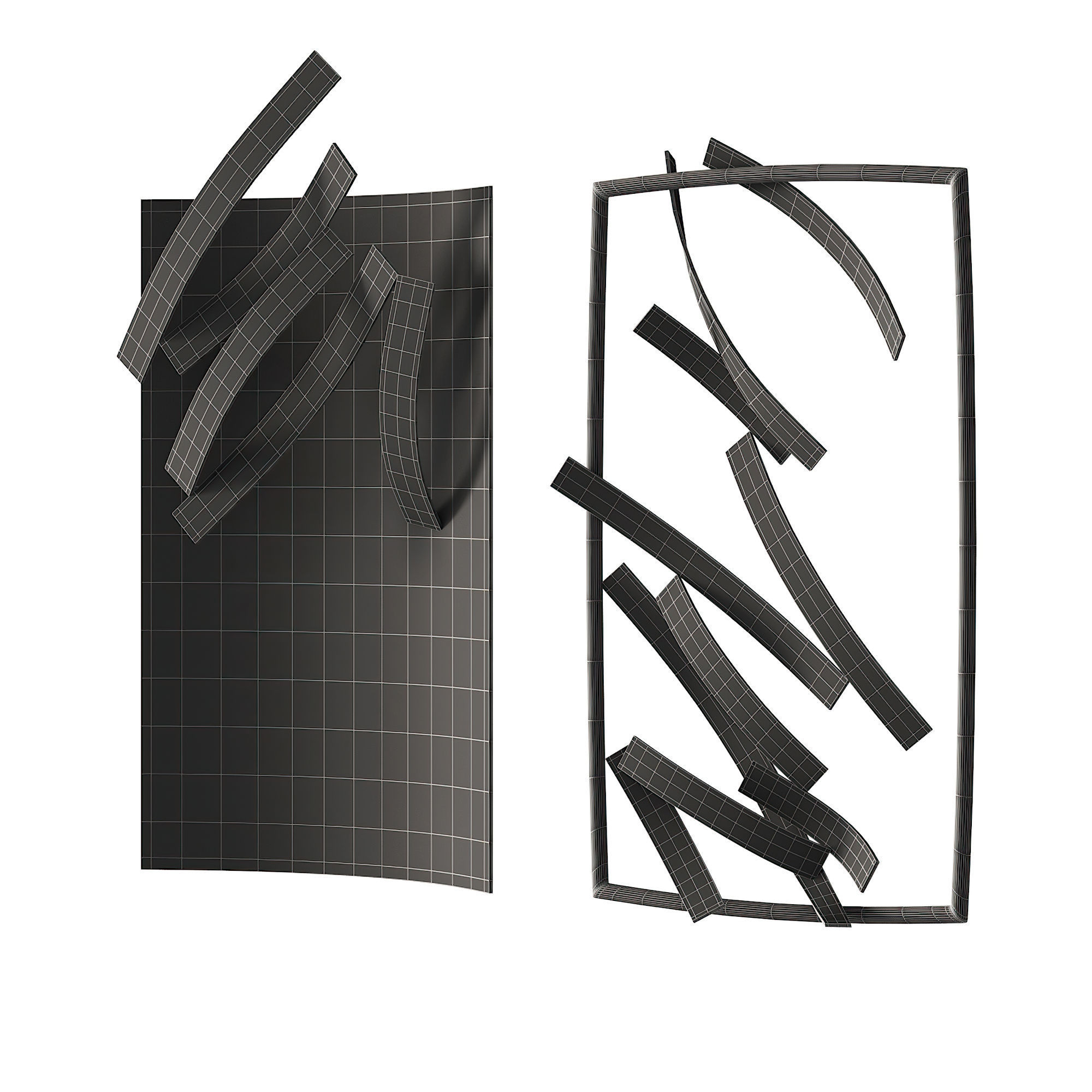 276 decorative wall art 08 artworks by Roberto Alamagno P01 3D model_8