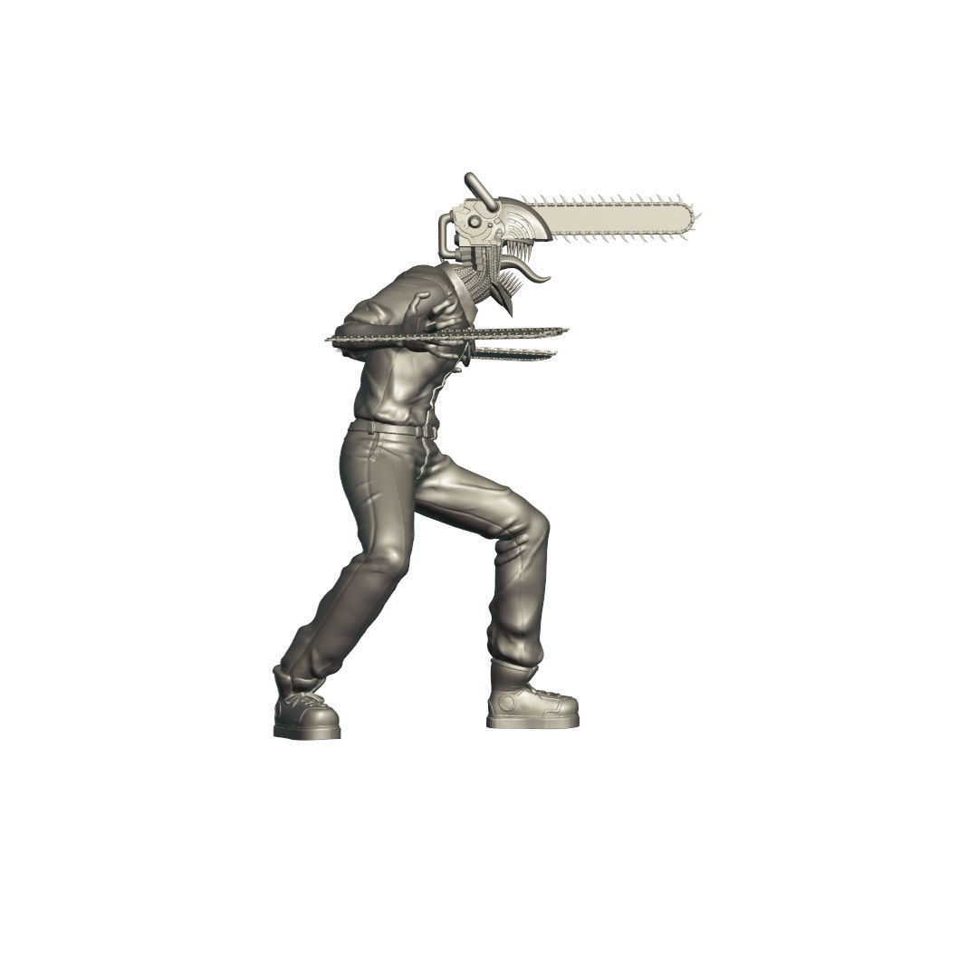 Denji in his hybrid form 3D print model_14