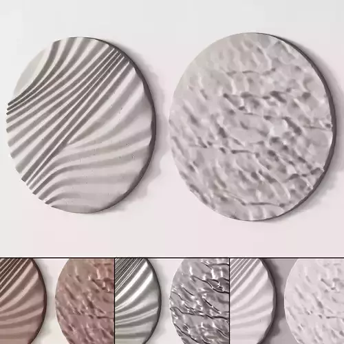 278 decorative wall art 10 round artworks P01