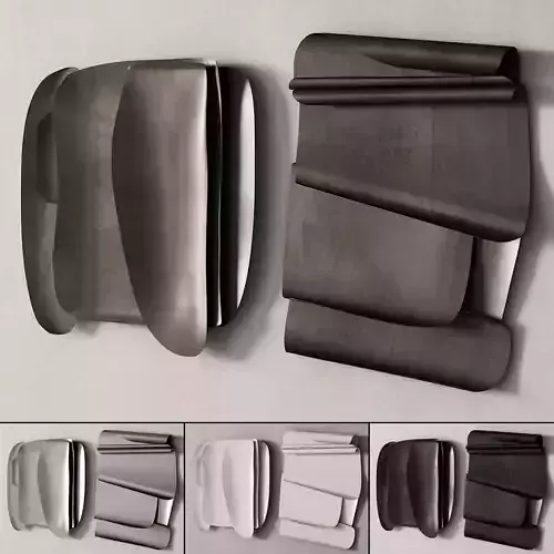 281 decorative wall art 13 metal wall sculptures P02 by Yyo Hai