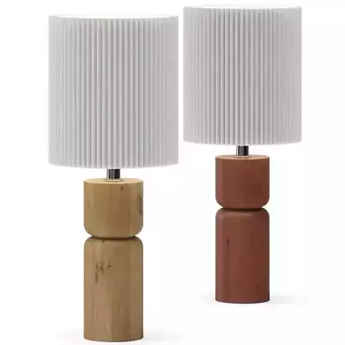 ALLMODERN Afet Solid Wood Table Lamp