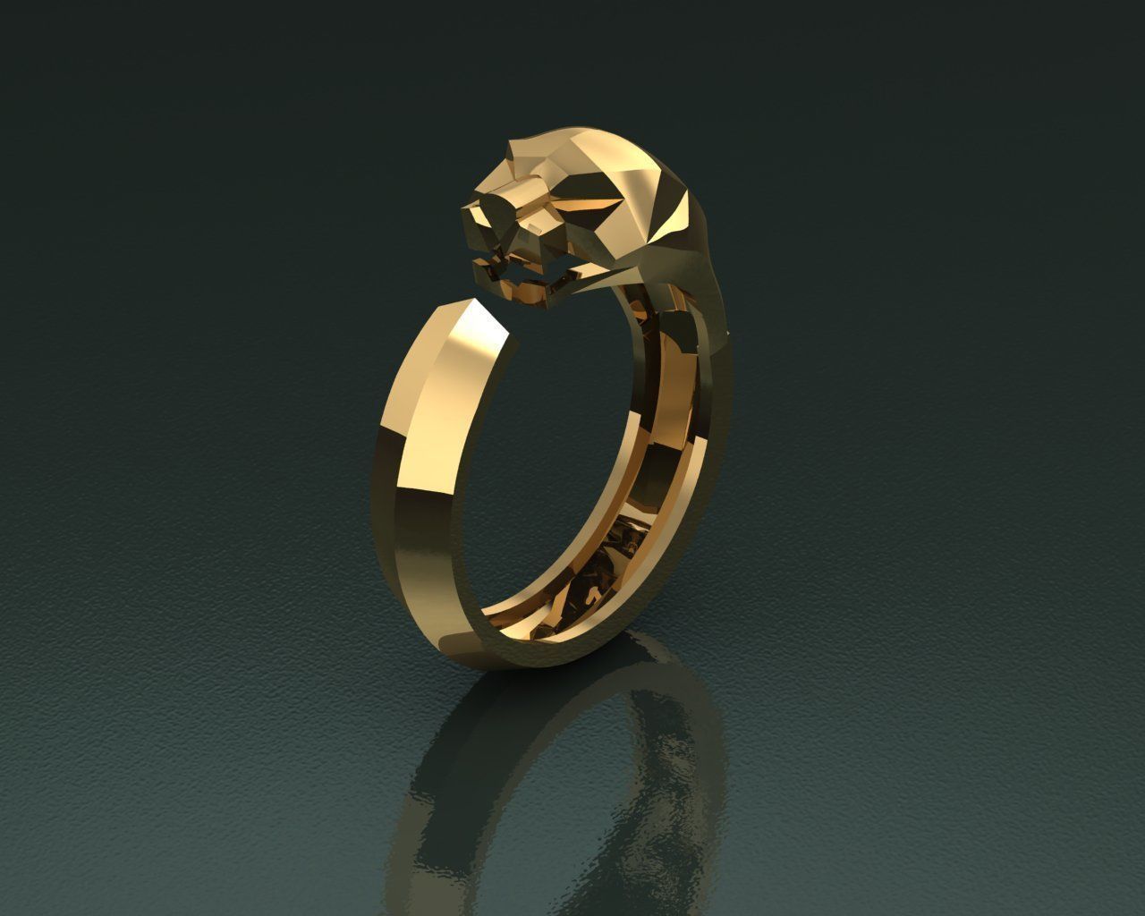 Ring Tiger 3D print model_3