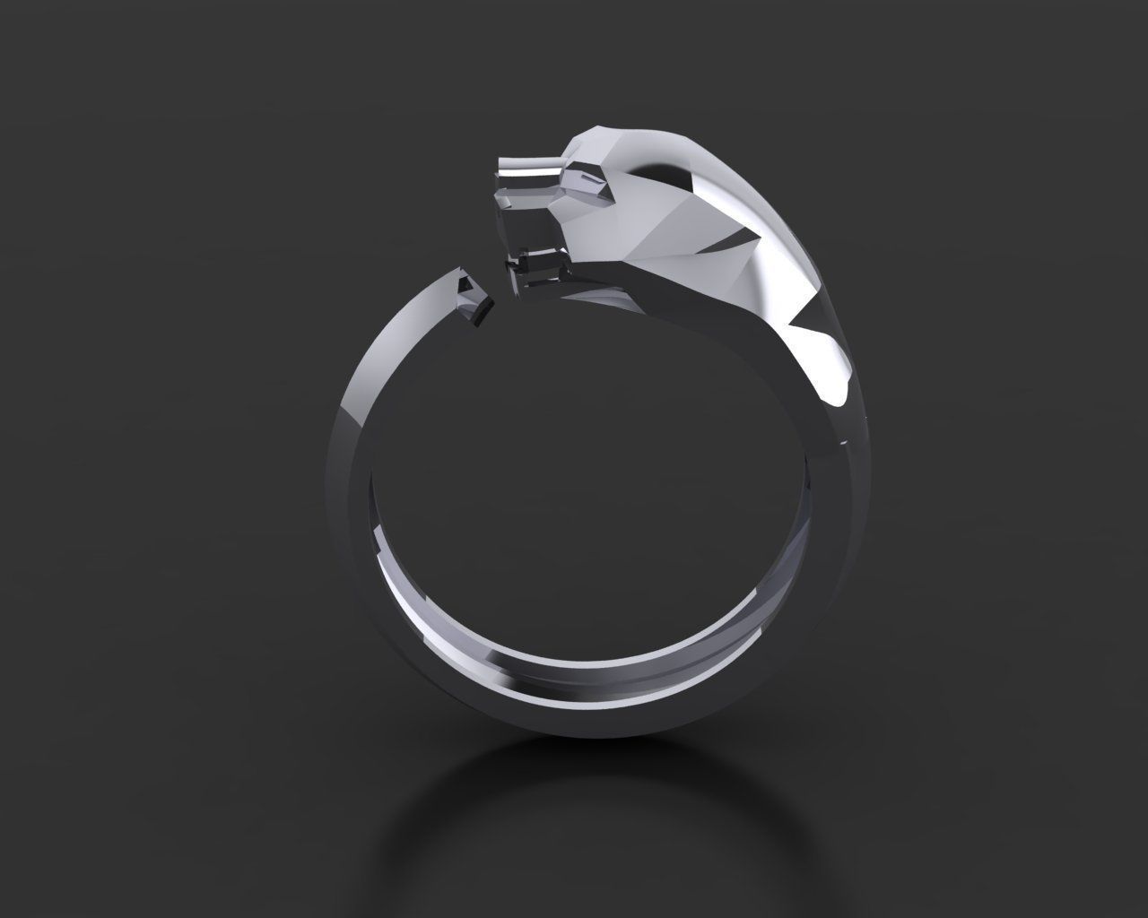 Ring Tiger 3D print model_2