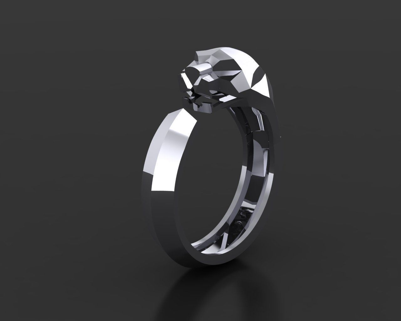 Ring Tiger 3D print model_1