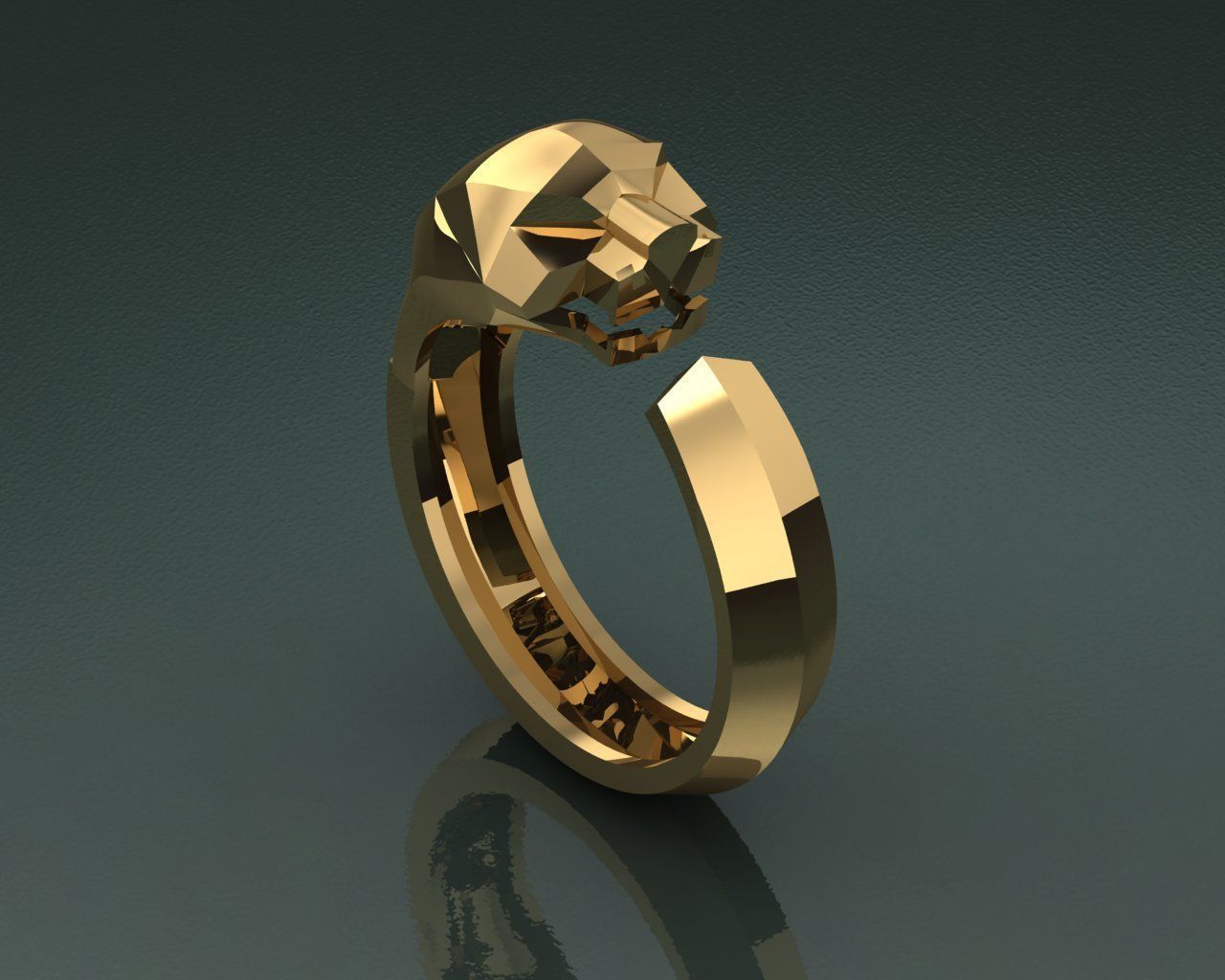 Ring Tiger 3D print model_4