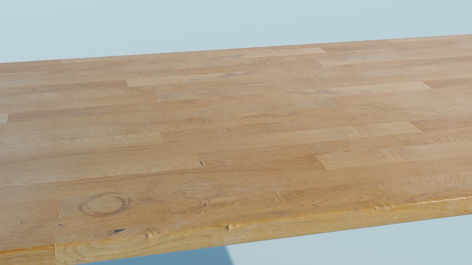 Office Desk Low-poly 3D model_4