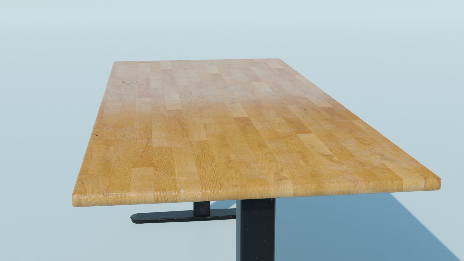 Office Desk Low-poly 3D model_2