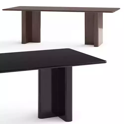 CB2 Royce Dark Wood Dining Table