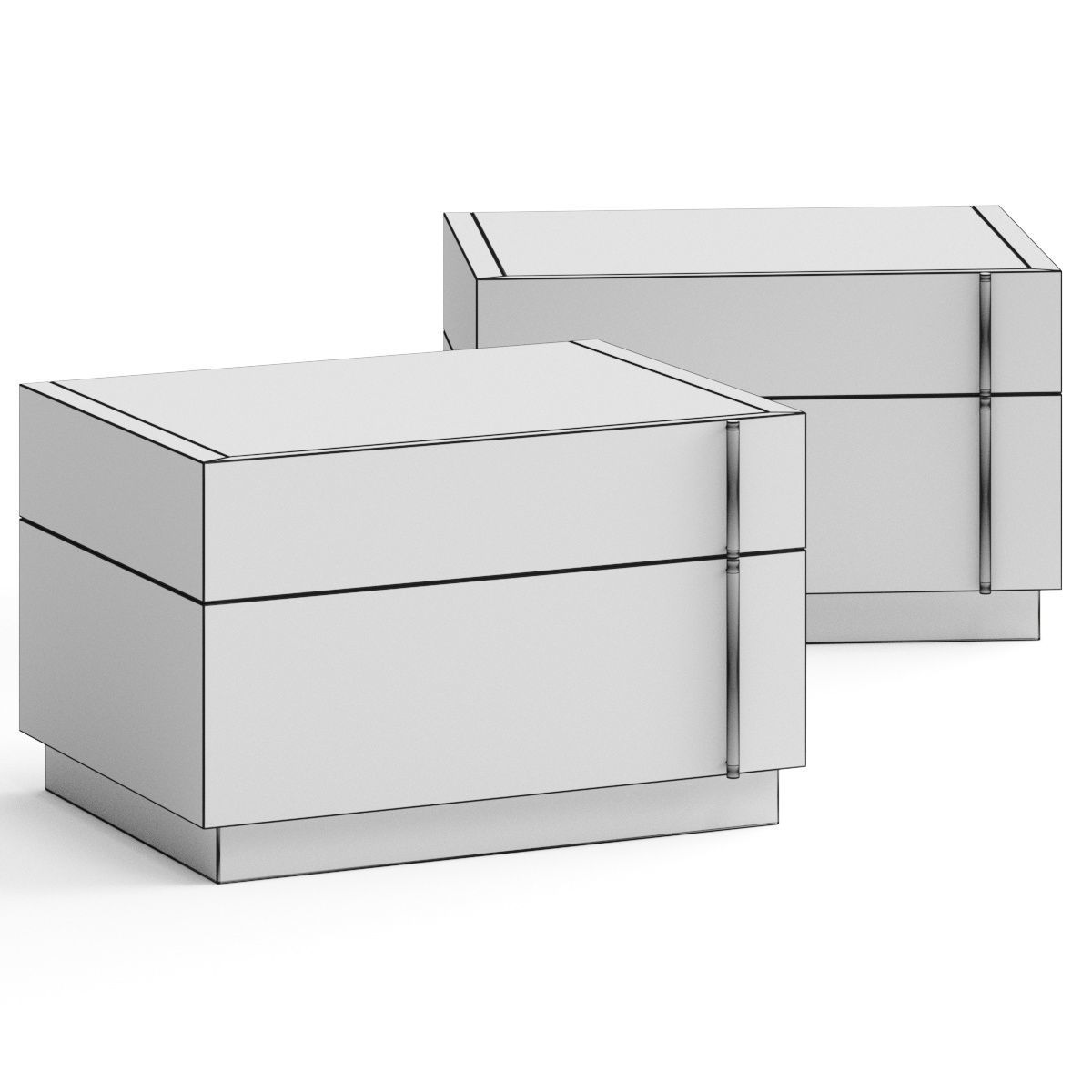 ALLMODERN Aimee Rose Nightstand Badside Table 3D model_1