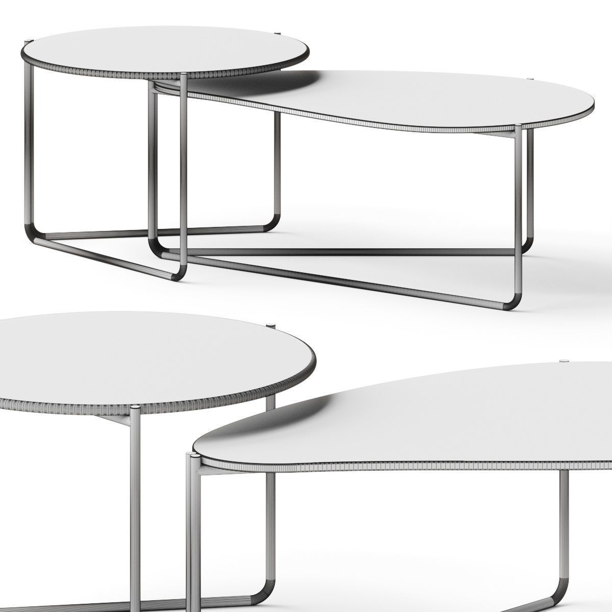 Article Sentas Black Nesting Coffee Table 3D model_1