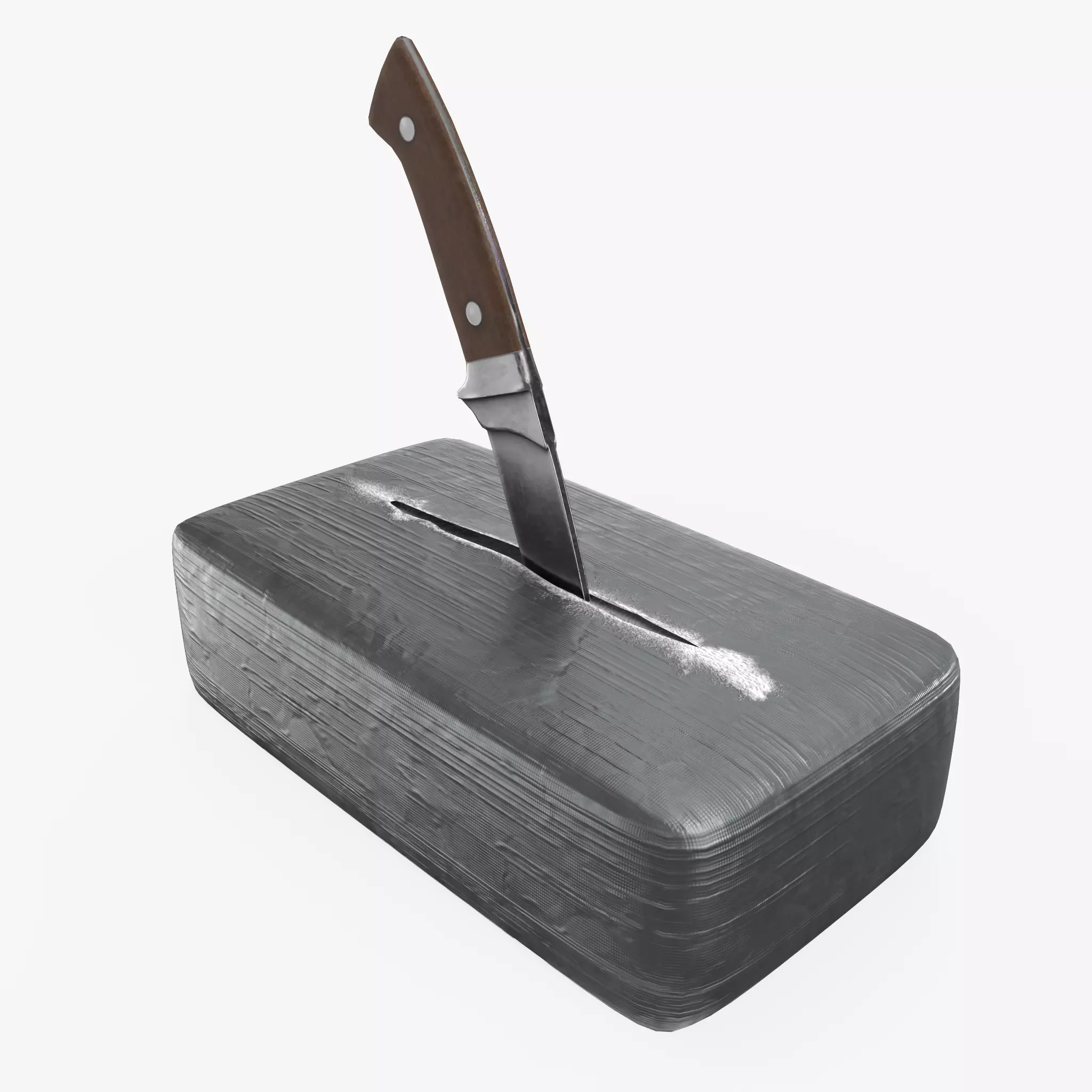 Knife with Drug Package Game Ready Low-poly 3D model_0