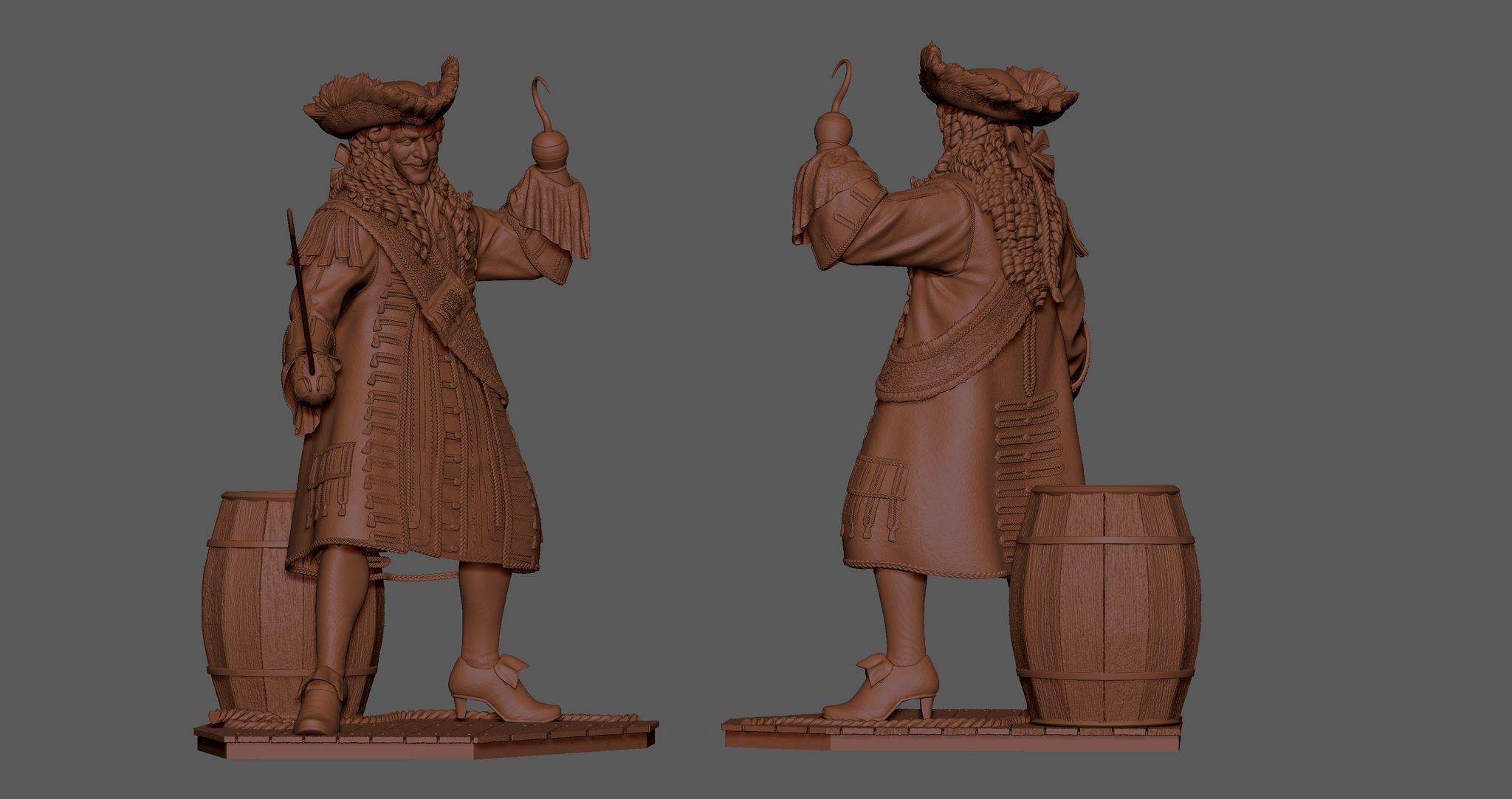 Hook Diorama 3D print model_9